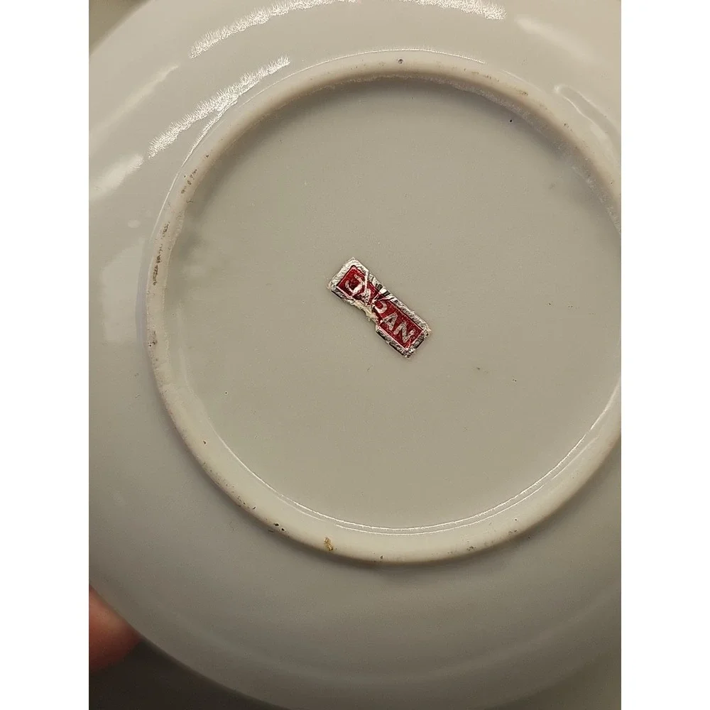 Miniature Mini Tea Cup Saucer Lot Of 3 Souvenir Oklahoma Colorado Smoky Mountain